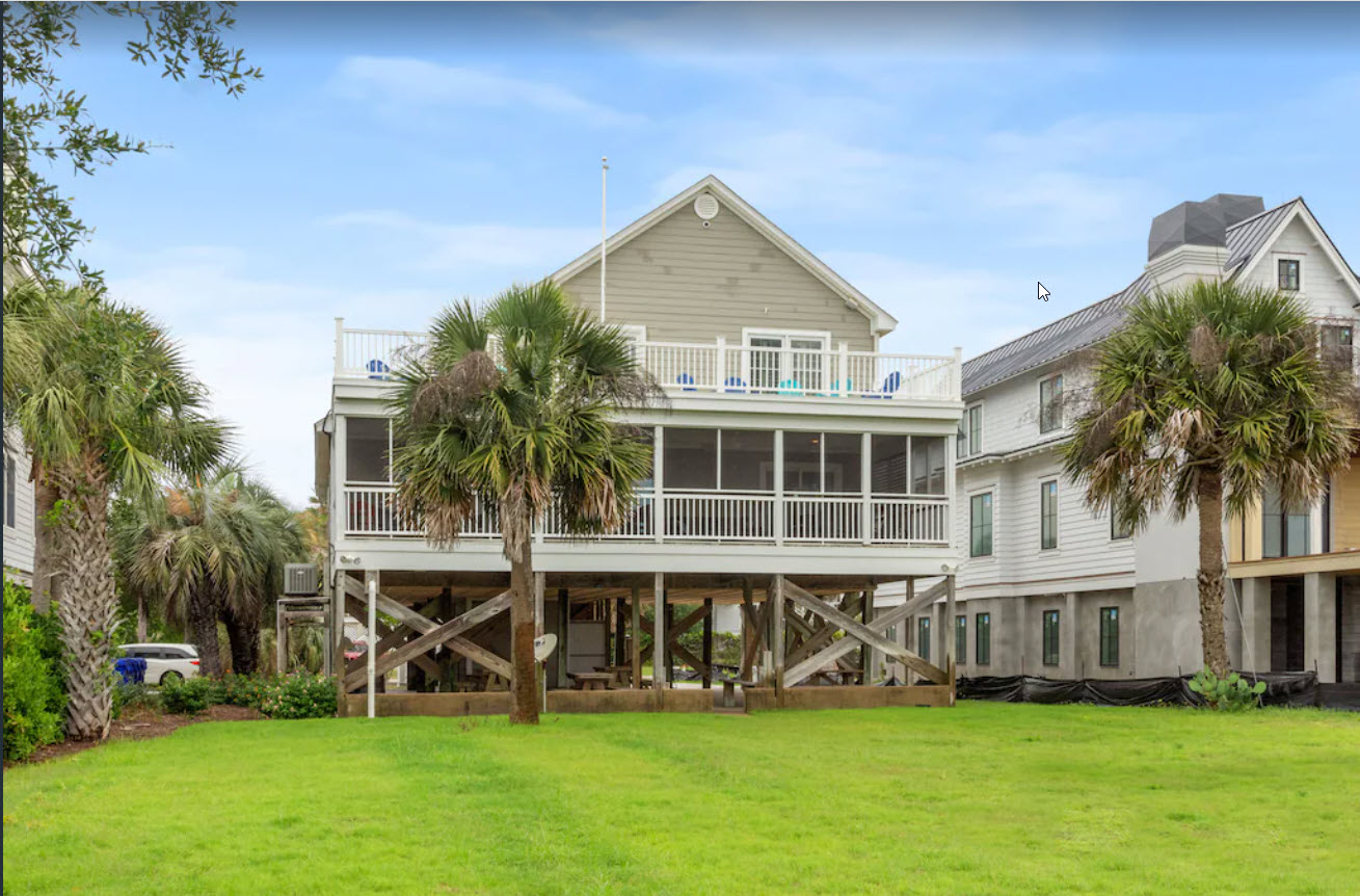 Ocean Dream beachfront house exterior with ocean views on Isle of Palms SC